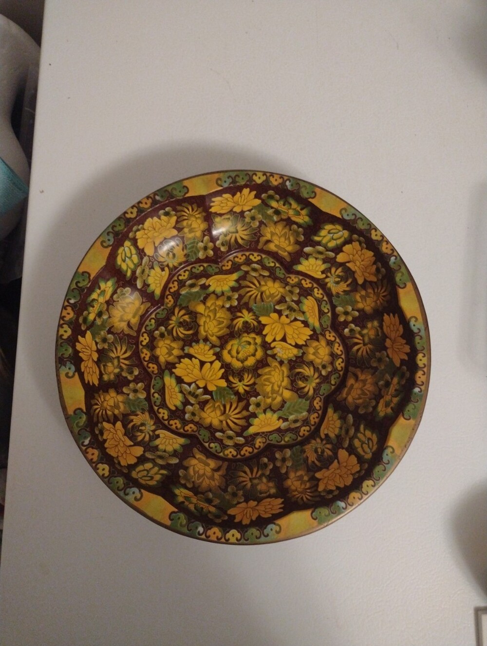 Daher Decorated Ware Tin Fruit Bowl Tray England Vintage 1971